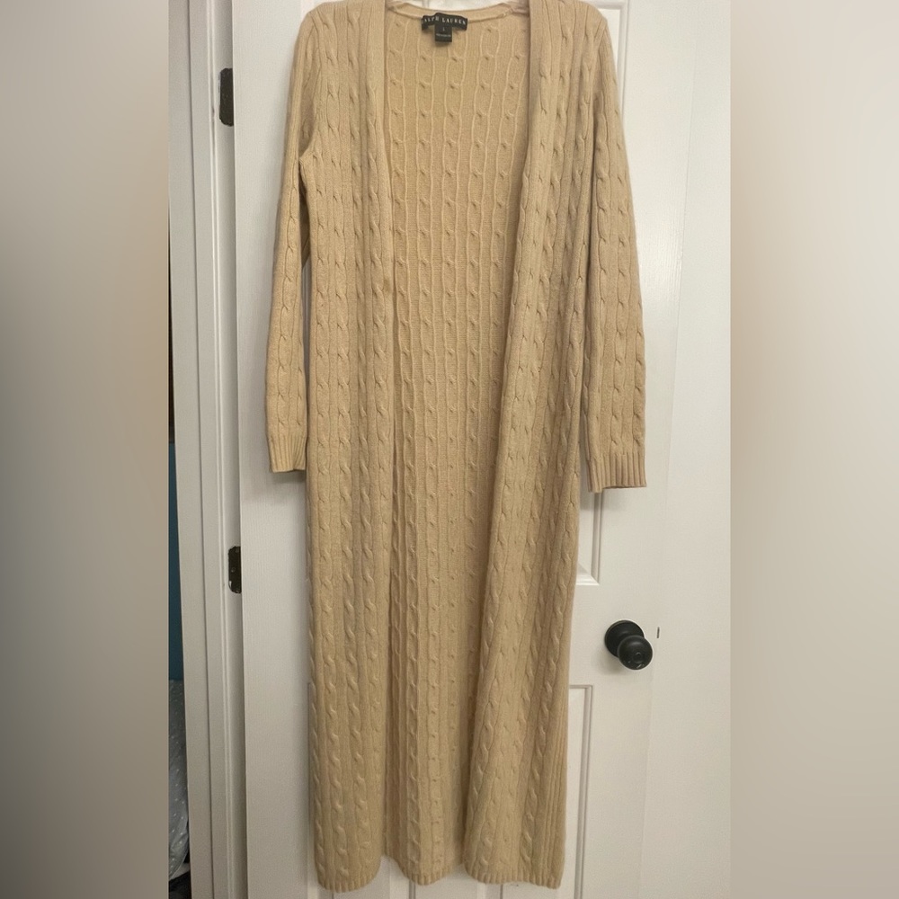 Ralph Lauren full length cashmere cardigan